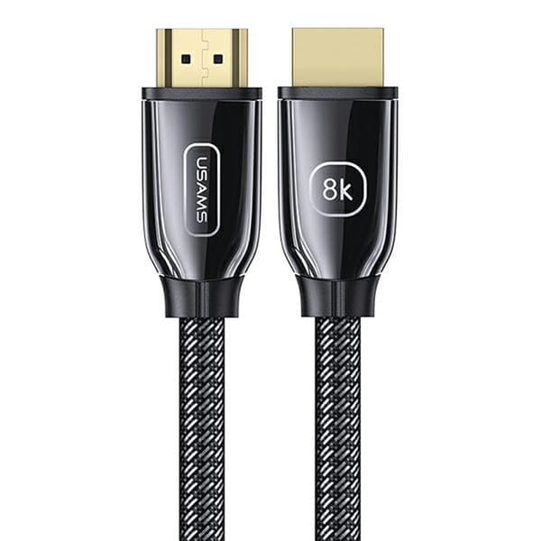USAMS US-SJ497 - HDMI - HDMI 2.1 2m kabel med 8K 60 Hz / 4K 120 Hz support (sort)