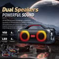 Miniatyrbillede 2 af 2: WEKOME D38 Yinla Series - V5.0 30W RGB LED Portable Wireless Bluetooth Speaker (Black)