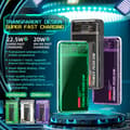 Miniatyrbillede 2 af 2: WEKOMEWP-351Vanguard-serien-Powerbank20000mAhPD20W+QC22,5W(lilla/gennemsigtig)