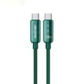 Miniatyrbillede 1 af 2: WEKOMEWDC-193VanguardSeries-USB-CtilUSB-CSuperhurtigopladningsforbindelseskabel100W1m(grøn)