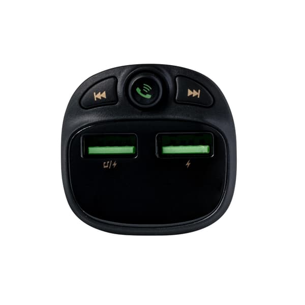 WEKOME WP-C26 - Bluetooth / MicroSD / 2x USB-A FM-sender + 17W biloplader (sort)
