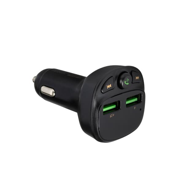 WEKOME WP-C26 - Bluetooth / MicroSD / 2x USB-A FM-sender + 17W biloplader (sort)