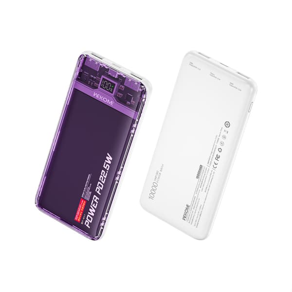 WEKOMEWP-353Vanguard-serien-Powerbank10000mAhPD20W+QC22,5W(lilla/gennemsigtig)