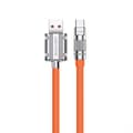 Miniatyrbillede 1 af 2: WEKOME WDC-186 Wingle Series - USB-A to USB-C Fast Charging Connection Cable 1 m (Orange)