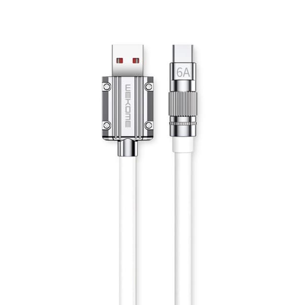 WEKOMEWDC-186WingleSeries-USB-AtillUSB-CSnabbladdningskabel1m(Vit)
