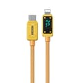 Miniatyrbillede 1 af 2: WEKOME WDC-08 Vanguard Series - USB-C to Lightning Fast Charging PD 20W connection cable 1 m (Gold)