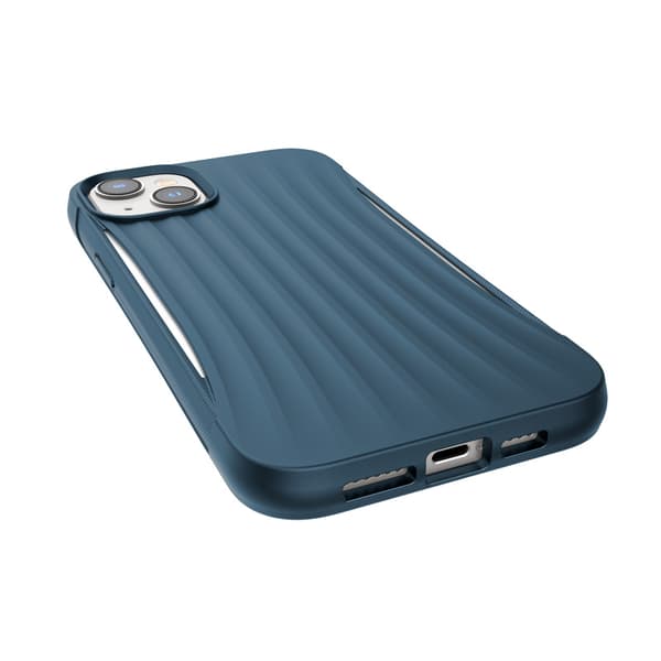 X-Doria Raptic Clutch - Biologisesti hajoava kotelo iPhone 14 Plus -puhelimelle (pudotustestattu 3m) (sininen)