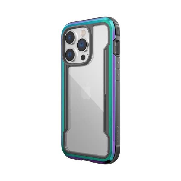 X-DoriaRapticShield-AluminiumfodralföriPhone14Pro(Drop-testad3m)(Iriserande)