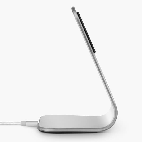 XVIDA(POWER2)trådlöstladdningsbordsställ-Qi7,5W(silver)