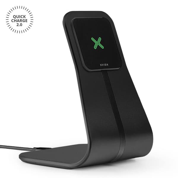 XVIDAFastChargeDeskStand-InduktivopladertilSamsungQuickCharge2.0(sort)
