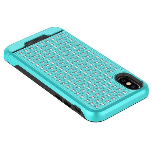 ZizoStarDiamondHybridCovertiliPhoneX(Teal/Sort)