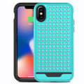 Miniatyrbillede 1 af 2: ZizoStarDiamondHybridCovertiliPhoneX(Teal/Sort)