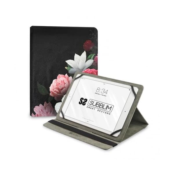 FUNDA TABLET SUBBLIM TRENDY CASE ROSAS 11"