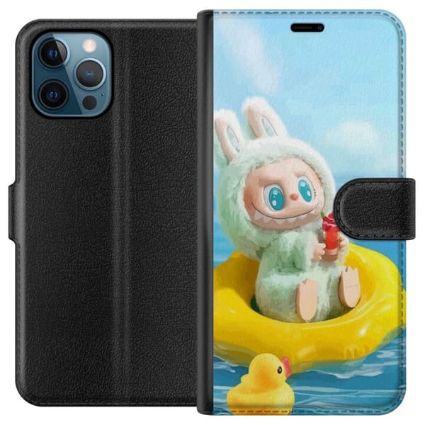 Apple iPhone 12 Pro Tegnebogsetui Labubu Macaron-serie