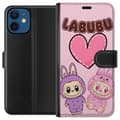 Miniatyrbillede 1 af 3: Apple iPhone 12 mini Tegnebogsetui Labubu Pink Monster