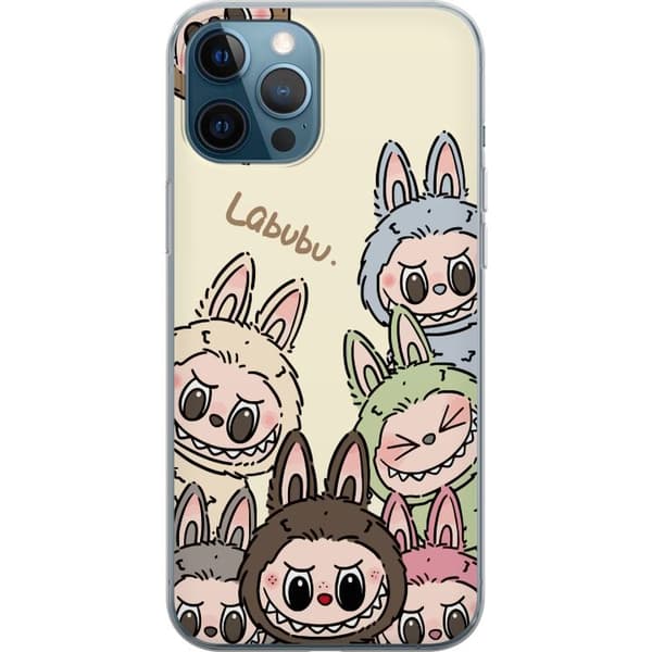 Apple iPhone 12 Pro Gennemsigtig cover Labubu Pastel Collection