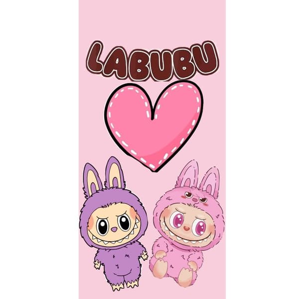 Apple iPhone 13 Pro Lommeboketui Labubu Pink Monster