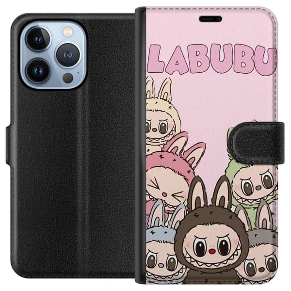Apple iPhone 13 Pro Lompakkokotelo Labubu Classics