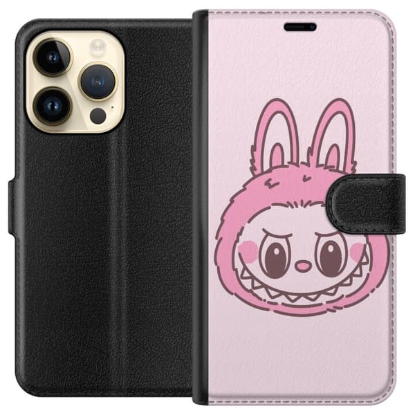 Apple iPhone 14 Pro Tegnebogsetui Labubu Dyrekreds Bunny Udgave