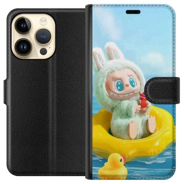 Apple iPhone 14 Pro Tegnebogsetui Labubu Macaron-serie