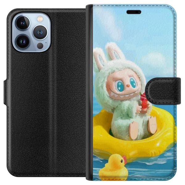 Apple iPhone 13 Pro Max Tegnebogsetui Labubu Macaron-serie