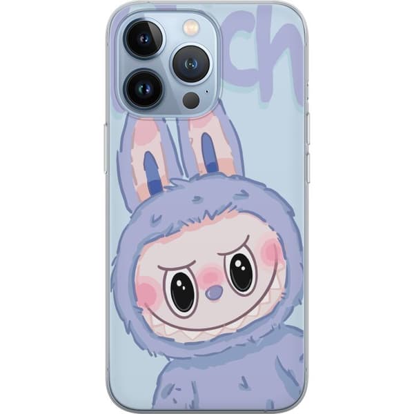Apple iPhone 13 Pro Läpinäkyvä kuori Sininen Jänis Labubu