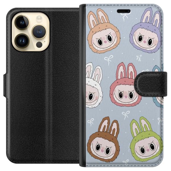 Apple iPhone 14 Pro Max Lommeboketui Pastel Labubu