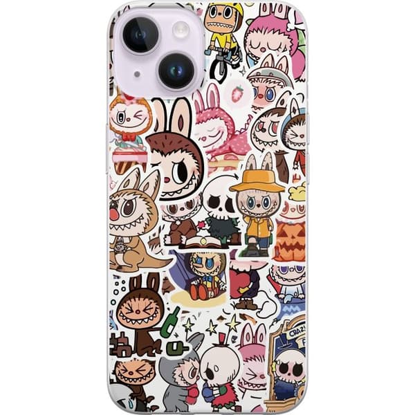 Apple iPhone 14 Plus Gennemsigtig cover Labubu All-Stars – POP MART Specialudgave