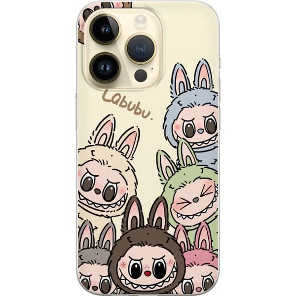 Apple iPhone 14 Pro Gjennomsiktig deksel Labubu Pastel Collection