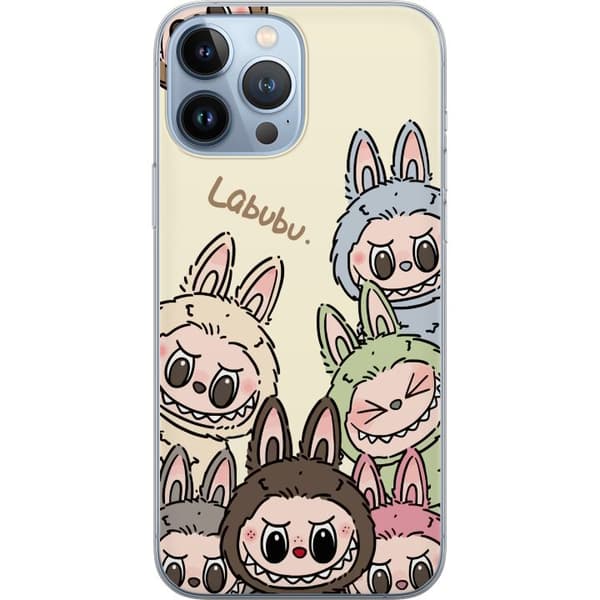 Apple iPhone 13 Pro Max Gjennomsiktig deksel Labubu Pastel Collection