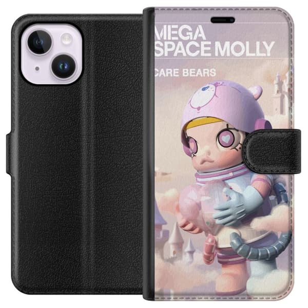 Apple iPhone 15 Plus Lommeboketui Mega Space Molly Care Bears Series - Share Bear Edition