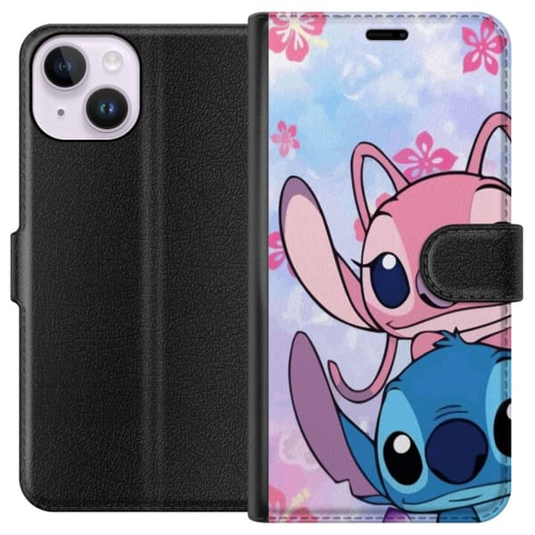 Apple iPhone 15 Lompakkokotelo Stitch & Angel