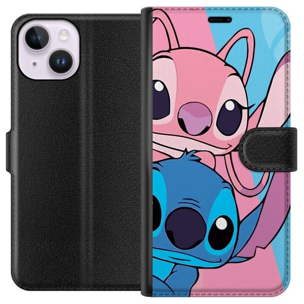 Apple iPhone 15 Lompakkokotelo Stitch & Angel