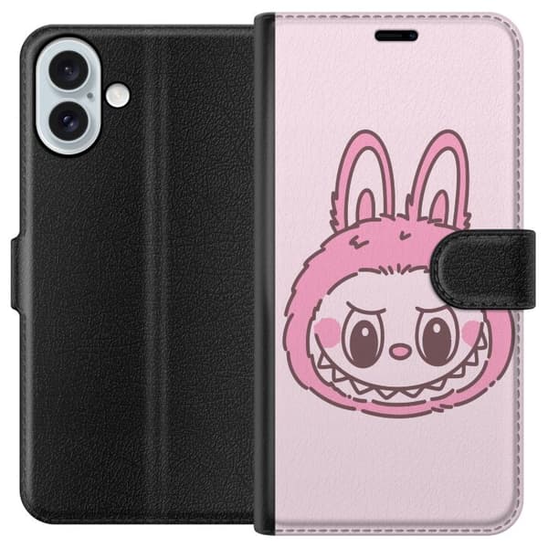 Apple iPhone 16 Plus Lompakkokotelo Labubu Eläinradan Bunny-versio