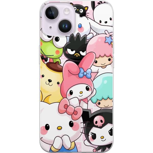 Apple iPhone 15 Plus Gennemsigtig cover Kawaii Sanrio Crew