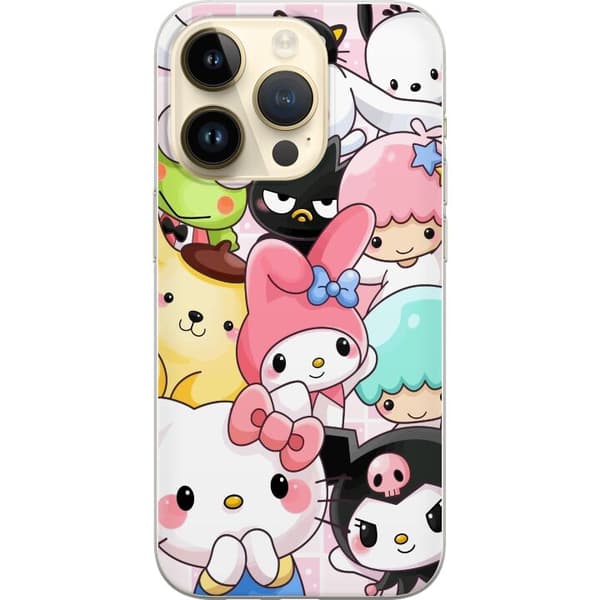 Apple iPhone 15 Pro Genomskinligt Skal Kawaii Sanrio Crew