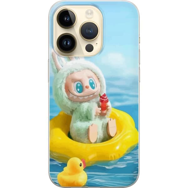 Apple iPhone 15 Pro Läpinäkyvä kuori Labubu Macaron-sarja