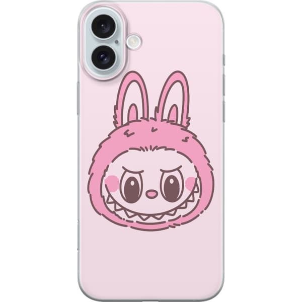 Apple iPhone 16 Plus Gennemsigtig cover Labubu Dyrekreds Bunny Udgave