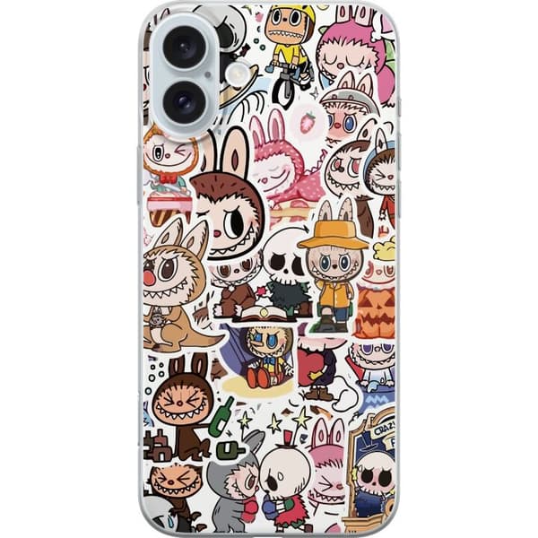 Apple iPhone 16 Plus Läpinäkyvä kuori Labubu All-Stars – POP MART Erikoispainos