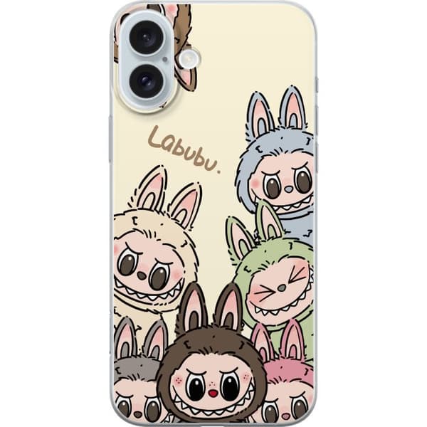 Apple iPhone 16 Plus Läpinäkyvä kuori Labubu Pastel Collection