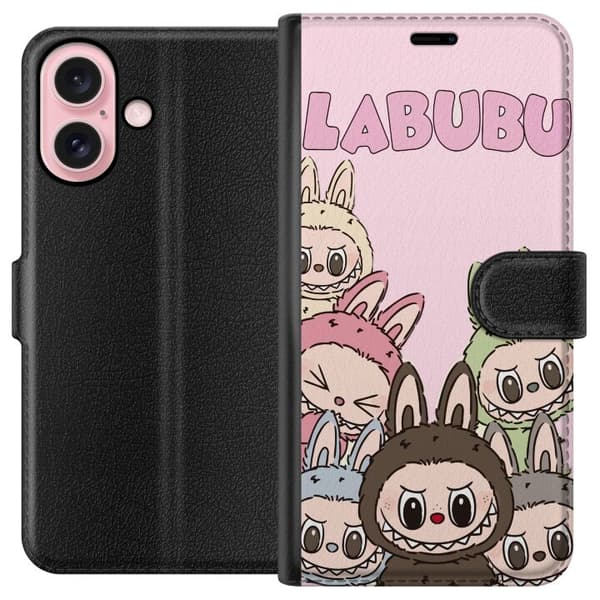 Apple iPhone 16 Lompakkokotelo Labubu Classics