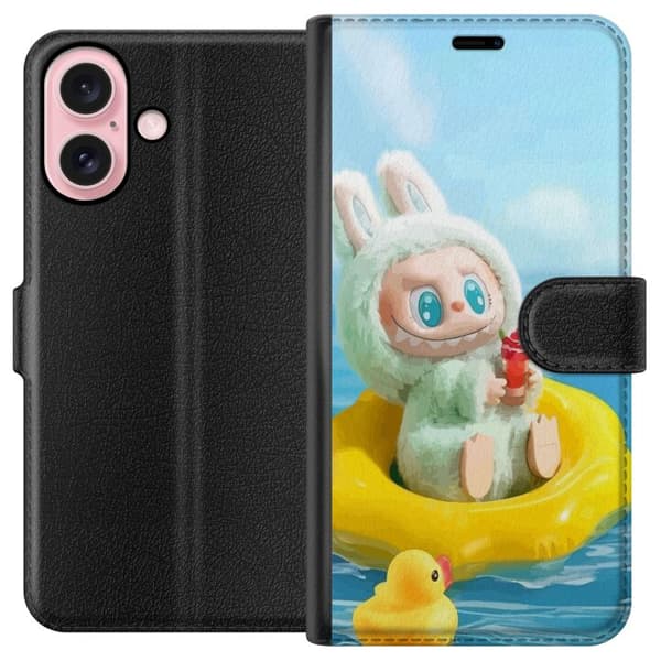 Apple iPhone 16 Lompakkokotelo Labubu Macaron-sarja