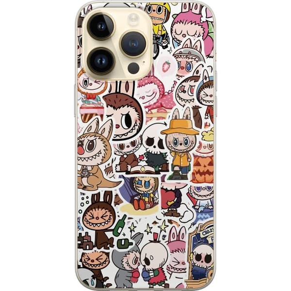 Apple iPhone 15 Pro Max Genomskinligt Skal Labubu All-Stars – POP MART Special