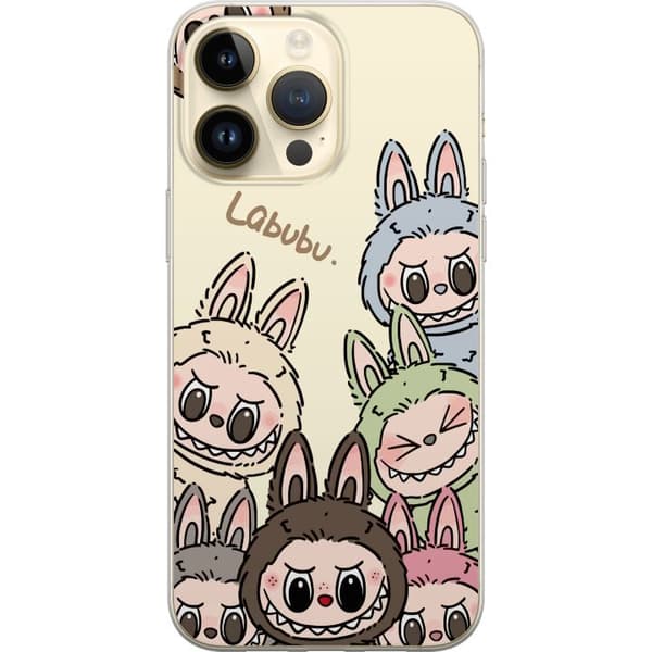 Apple iPhone 15 Pro Max Genomskinligt Skal Labubu Pastel Collection