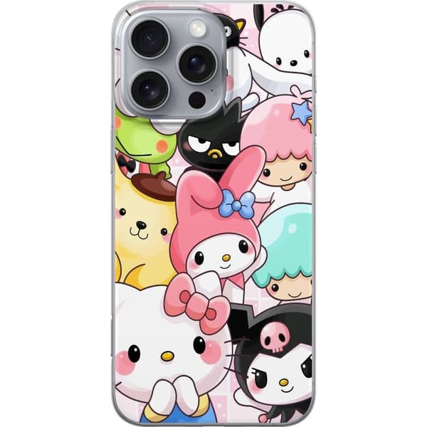 Apple iPhone 16 Pro Max Gennemsigtig cover Kawaii Sanrio Crew