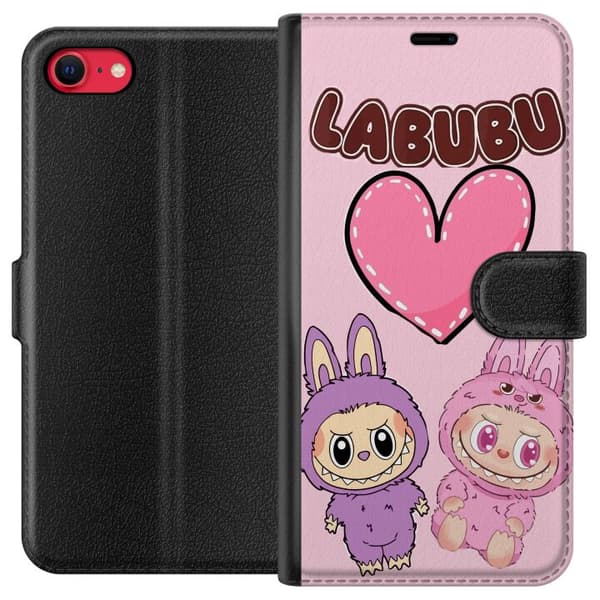 Apple iPhone SE (2020) Lommeboketui Labubu Pink Monster