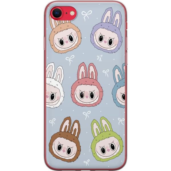 Apple iPhone SE (2022) Gennemsigtig cover Pastel Labubu