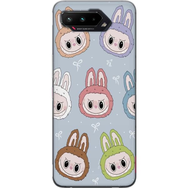 Asus ROG Phone 5 Gennemsigtig cover Pastel Labubu