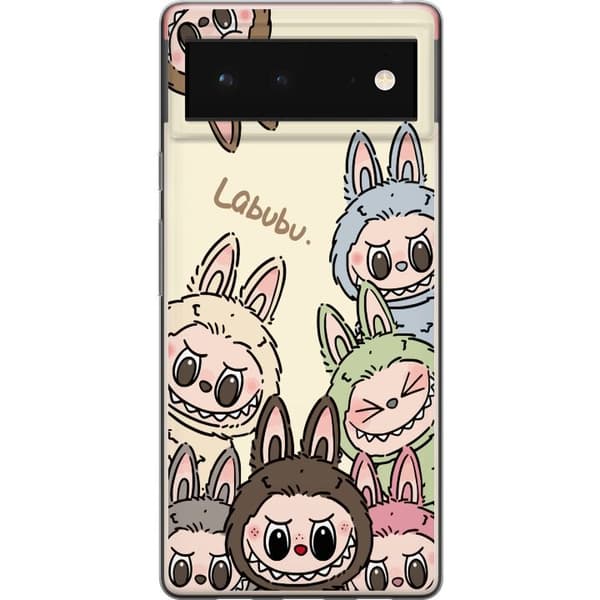 Google Pixel 6 Gennemsigtig cover Labubu Pastel Collection