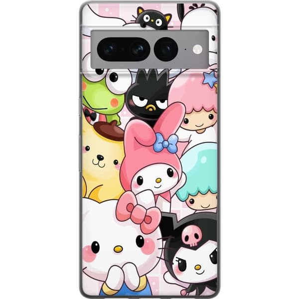 Google Pixel 7 Pro Gennemsigtig cover Kawaii Sanrio Crew